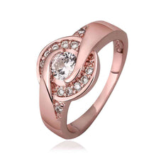jewerly anillos 18k gp time zone rose color party wedding rings girl jewelry rings 50 J4U66