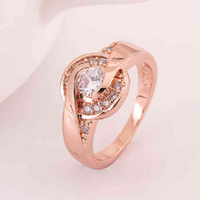 jewerly anillos 18k gp time zone rose color party wedding rings girl jewelry rings 50 J4U66