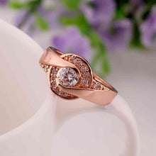 jewerly anillos 18k gp time zone rose color party wedding rings girl jewelry rings 50 J4U66
