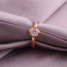 jewerly anillos 18k gp uuuk rose color party wedding rings girl jewelry rings 0 J4U66