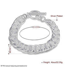 silver plated jewelry bracelet fine bracelet smth05 J4U66