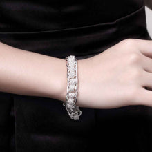 silver plated jewelry bracelet fine bracelet smth05 J4U66