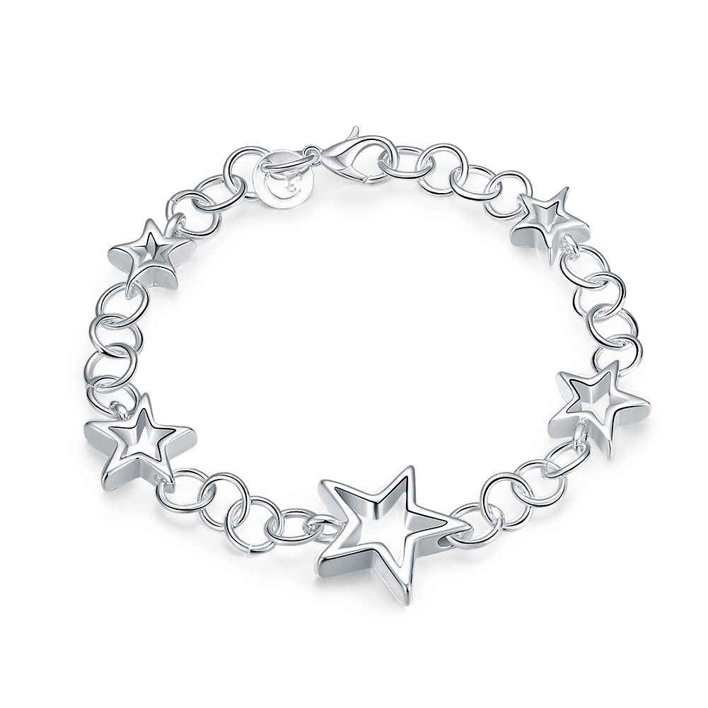 silver plated jewelry bracelet fine bracelet smth17 J4U66