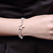 silver plated jewelry bracelet fine bracelet smth17 J4U66