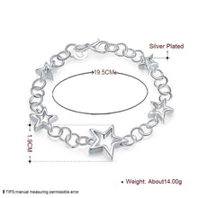 silver plated jewelry bracelet fine bracelet smth17 J4U66