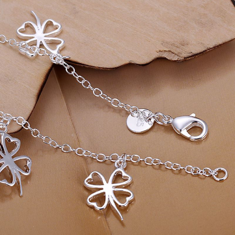 silver plated jewelry bracelet fine bracelet smth15 J4U66