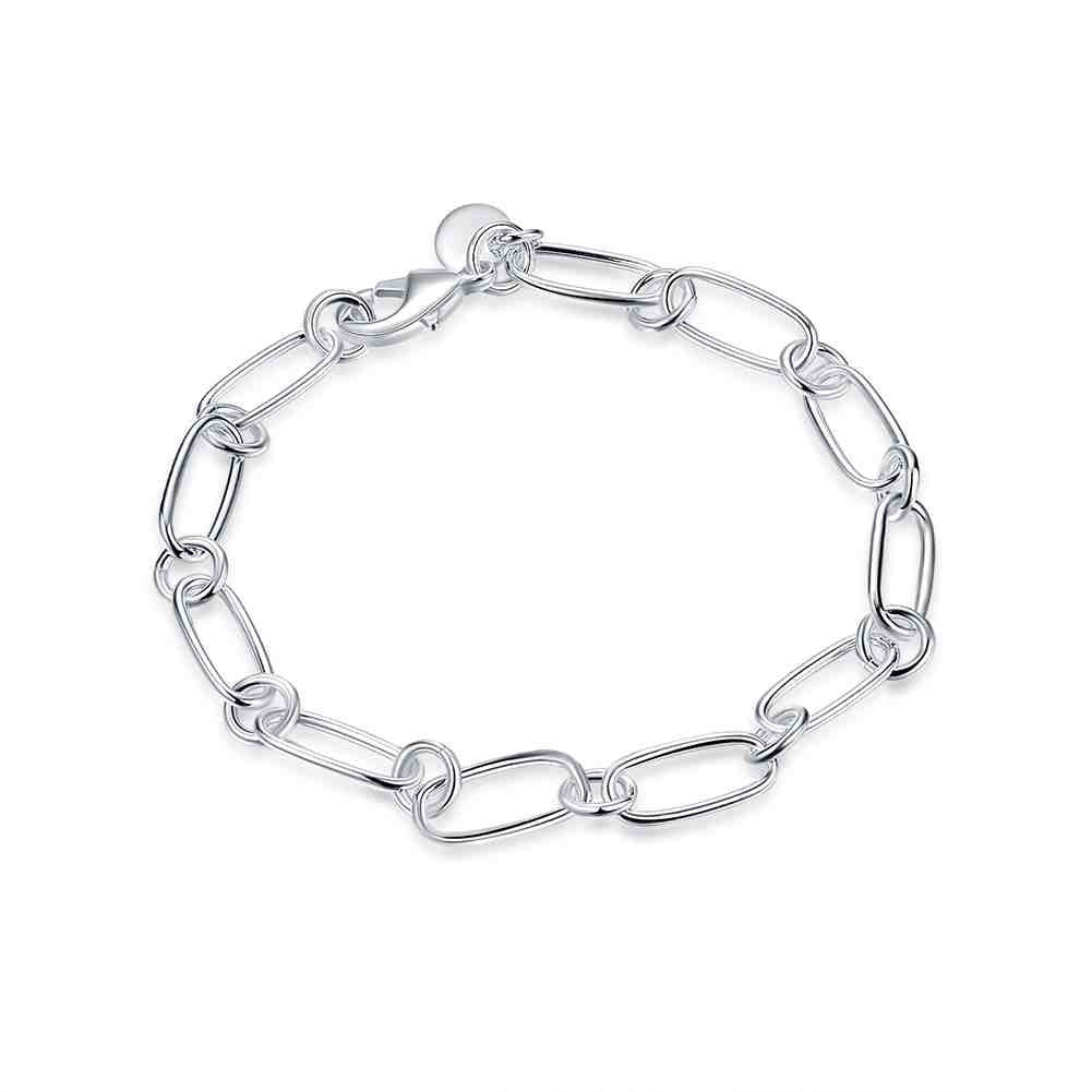 silver plated jewelry bracelet fine bracelet smth14 J4U66