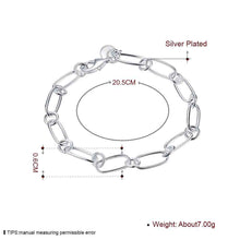 silver plated jewelry bracelet fine bracelet smth14 J4U66