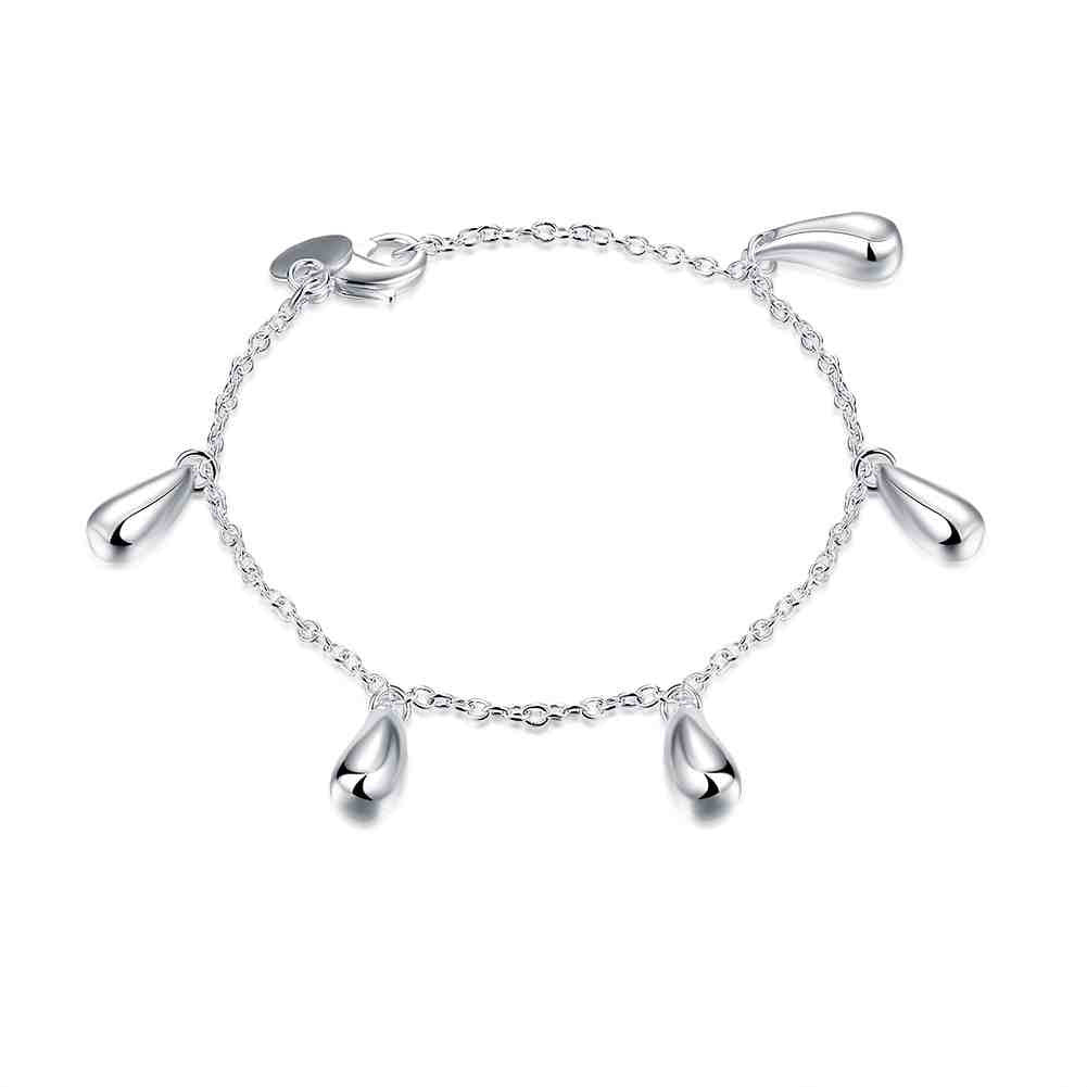 silver plated jewelry bracelet fine bracelet smth21 J4U66