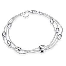 silver plated jewelry bracelet fine bracelet smth23 J4U66