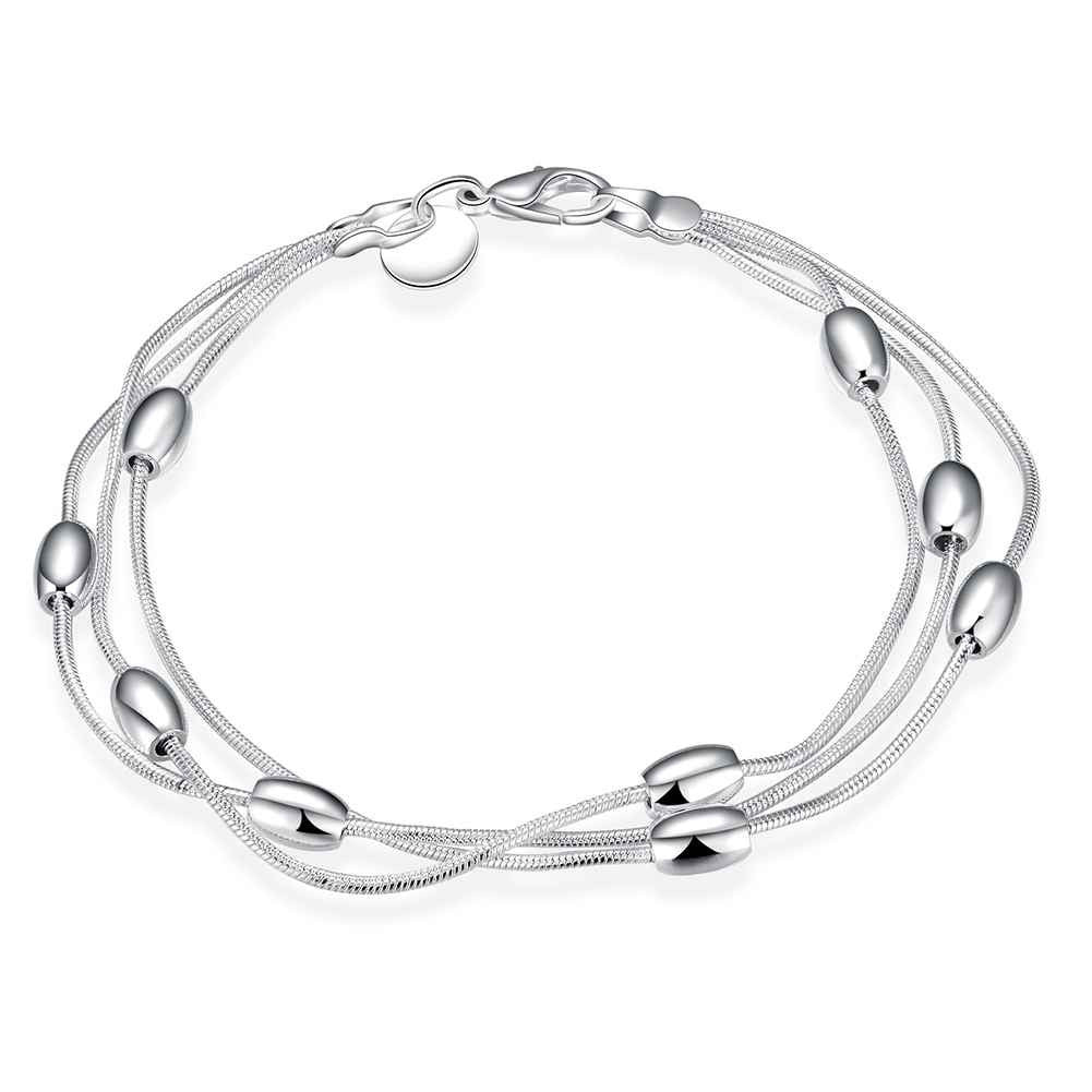silver plated jewelry bracelet fine bracelet smth23 J4U66