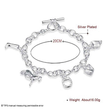 silver plated jewelry bracelet fine charming bracelet smth074 J4U66