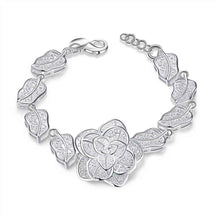 silver plated jewelry bracelet fine rose bracelet smth244 J4U66