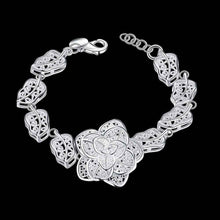 silver plated jewelry bracelet fine rose bracelet smth244 J4U66
