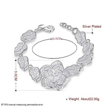 silver plated jewelry bracelet fine rose bracelet smth244 J4U66