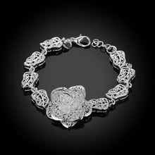 silver plated jewelry bracelet fine rose bracelet smth244 J4U66