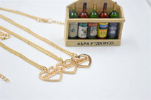 Friend Gift Collar Necklace Friendship Pendant Necklace Jewelry 3Pcs/ Heart Shaped Best Friends Necklace J4U66
