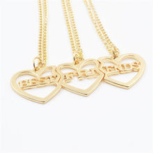 Friend Gift Collar Necklace Friendship Pendant Necklace Jewelry 3Pcs/ Heart Shaped Best Friends Necklace J4U66