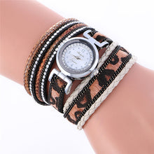 luxury Fashion 8 Colors Elegance Wrap Around Fashion Weave Leather Bracelet Lady Womans Ladies Casual Dress Wrist Watch J4U66
