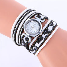 luxury Fashion 8 Colors Elegance Wrap Around Fashion Weave Leather Bracelet Lady Womans Ladies Casual Dress Wrist Watch J4U66