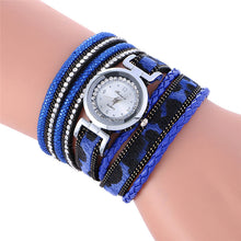 luxury Fashion 8 Colors Elegance Wrap Around Fashion Weave Leather Bracelet Lady Womans Ladies Casual Dress Wrist Watch J4U66