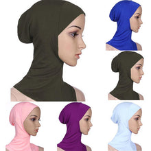 Full Cover Inner Muslim Cotton Hijab Cap Islamic Head Wear Hat  J4U66