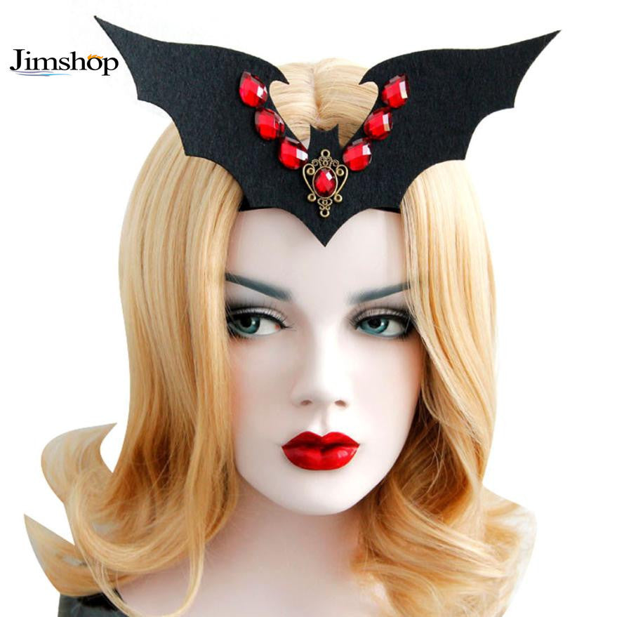 Funny Halloween Vampire Bat With Hair band Headband Halloween Party Fancy Dress Costume Accessory Event Party Supplies  J4U66