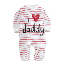 funnyborn baby cotton long sleeve rompers love mummy daddy clothes J4U66
