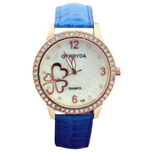Brand8 Colors Watches Elegant 4 Heart Diamond Woman PU Leather Strap Quartz Watch Womens Wrist Watch Montres Relogio Feminino J4U66