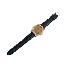 Brand Elegant Retro Design Leather Band Luxury Crystal Analog Quartz Clock Ladies Gift Rhinestone Watch Reloj For Girls J4U66