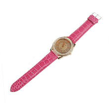 Brand Elegant Retro Design Leather Band Luxury Crystal Analog Quartz Clock Ladies Gift Rhinestone Watch Reloj For Girls J4U66