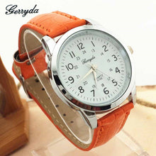 Brand Watches Elegant Analog Luxury Sports Leather Strap Quartz Mens Wrist Watch Quartz-Watch Womens Wrist Watch lady watches J4U66