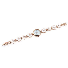 Brand Watches Elegant Flowers Diamond Woman Dress Alloy Strap Bracelet Quartz Watch Womens Wrist Watch lady watches J4U66