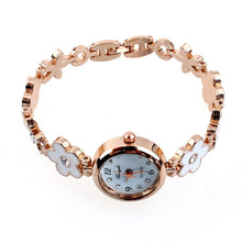 Brand Watches Elegant Flowers Diamond Woman Dress Alloy Strap Bracelet Quartz Watch Womens Wrist Watch lady watches J4U66