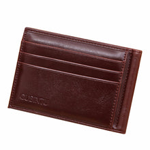 Luxury Business Fashion Men Leather Card Cash Receipt Holder Organizer Bifold Wallet Purse Card&ID Hold J4U66