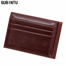 Luxury Business Fashion Men Leather Card Cash Receipt Holder Organizer Bifold Wallet Purse Card&ID Hold J4U66