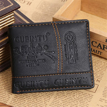 PU Leather Wallet Men Famous Brand Coin Purse Wallets Paris Leather With Coin Pocket Bifold Wallet Purse Cartera Hombre J4U66