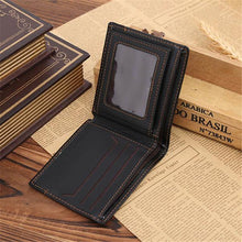 fashion men wallets famous brand black leather wallet design wallets with coin pocket purse card holder for men carteira J4U66