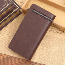 men wallets Luxury Retro mens walletleather purse card cash receipt holder organizer bifold Zipper wallet purse J4U66