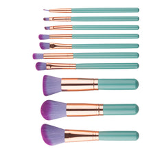 10pc Make Up Foundation Eyebrow Eyeliner Blush Cosmetic Concealer Brushes Professional Powder Brush Makeup Kit Set J4U66