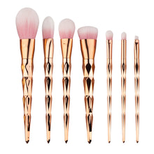7pc Make Up Foundation Eyebrow Eyeliner Blush Cosmetic Concealer Brushes Professional Foundation Powder Brush Kit Set J4U66