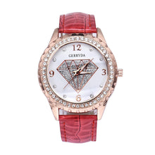 Brand Elegant Simpls Leather Band Alloy Analog Diamond imperial crown Ladies dress quartz watch montre femme relogio feminino J4U66