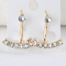Gift NEW Fashion Lovely 18K Earrings Gold Plated sweet Little Colorful Crystal Earrings Hoop for Women J4U66