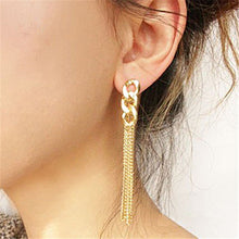 Gifts For Women Retro Women Long Chain Earrings Fancy Dress Golden Tassel Chain Earrings J4U66