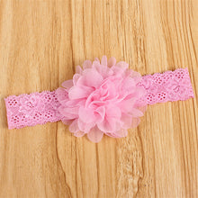 Girl Baby Ruffle Flower Lace Hairband Elastic Headband Baby BlackHair Band Headdress  J4U66