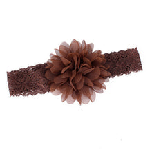 Girl Baby Ruffle Flower Lace Hairband Elastic Headband Baby BlackHair Band Headdress  J4U66