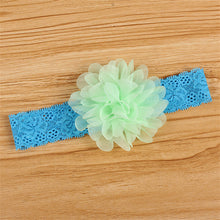 Girl Baby Ruffle Flower Lace Hairband Elastic Headband Baby BlackHair Band Headdress  J4U66