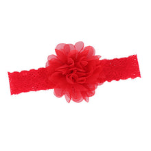 Girl Baby Ruffle Flower Lace Hairband Elastic Headband Baby BlackHair Band Headdress  J4U66