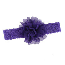 Girl Baby Ruffle Flower Lace Hairband Elastic Headband Baby BlackHair Band Headdress  J4U66