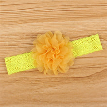 Girl Baby Ruffle Flower Lace Hairband Elastic Headband Baby BlackHair Band Headdress  J4U66